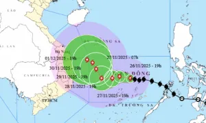 Bão Koto mạnh lên cấp 11